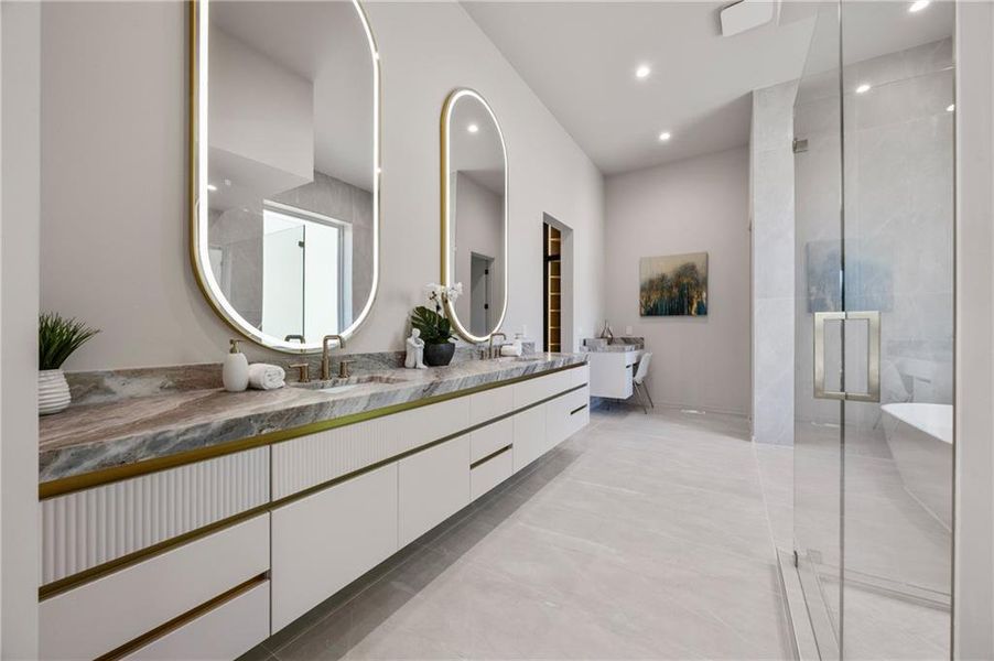 Furnished interior view inside a new home in , Atlanta (Image 66). Furnished interior view inside a new home in , Atlanta (Image 66).