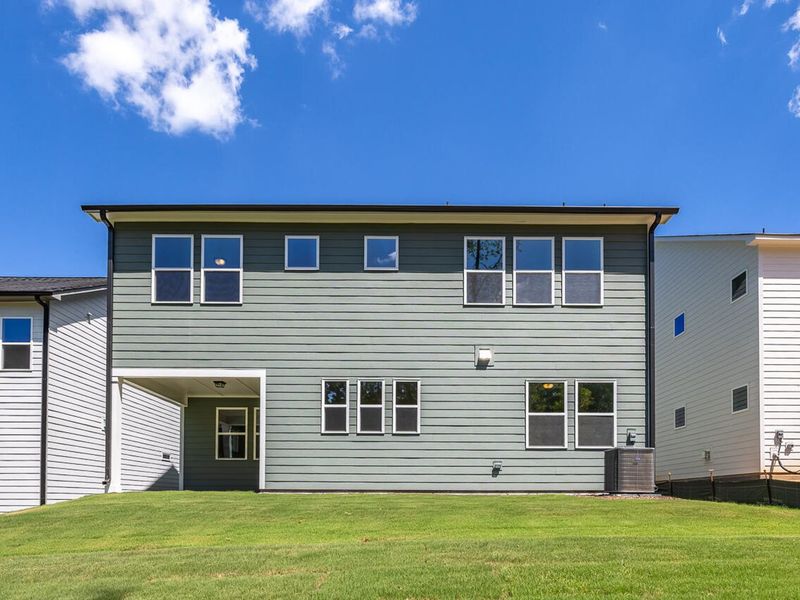 Exterior details and patio area of a home in Sage on North Main, Wake Forest (Image 2).