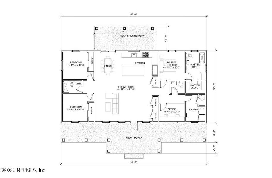 2D floor plan layout of this home in , Palatka, FL (Image 4). 2D floor plan layout of this home in , Palatka, FL (Image 4).