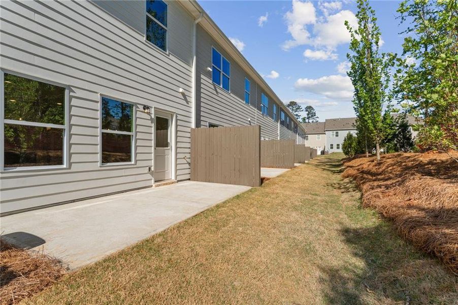 Exterior details and patio area of a home in Cherokee Township, Acworth (Image 4).