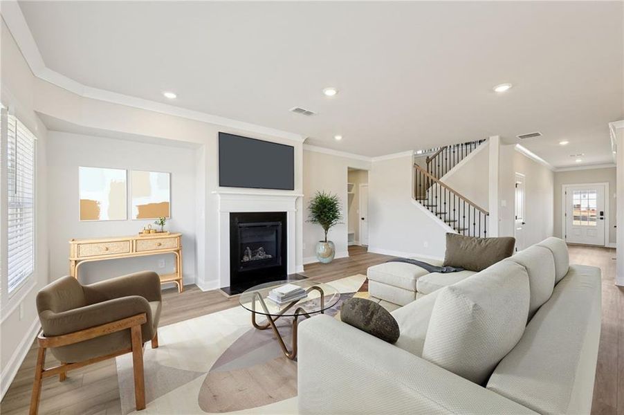 Furnished interior view inside a new home in River Pointe, Monroe (Image 16).