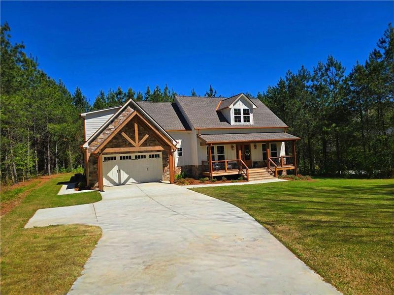 Front exterior of a new home in , Temple, GA, highlighting curb appeal (Image 26).