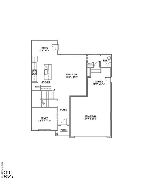 Plan C412 1st Floor (SR)