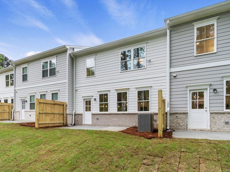 Exterior details and patio area of a home in Cherokee Township, Acworth (Image 19).