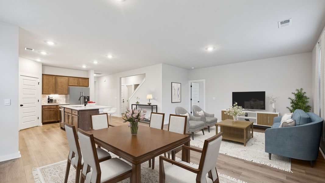 Representative furnished interior of a home built from the Embry by D.R. Horton in Harvest Point, Spring Hill (Image 8).