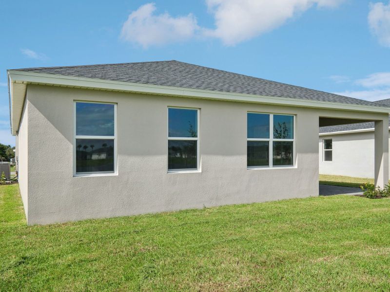 Exterior of the Bergamo floorplan at 8984 Dahlia Circle