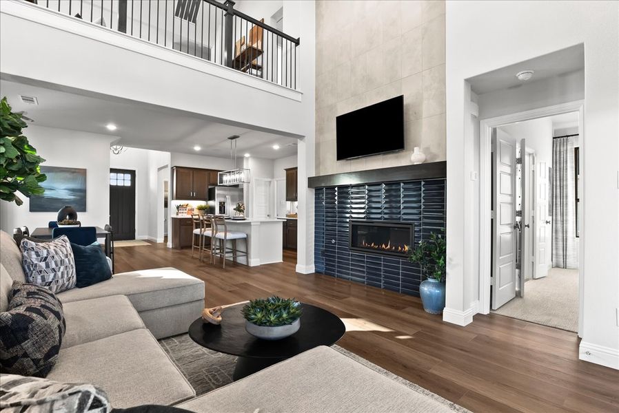 Furnished interior view inside a new home in La Terra at Uptown Celina, Celina (Image 8).