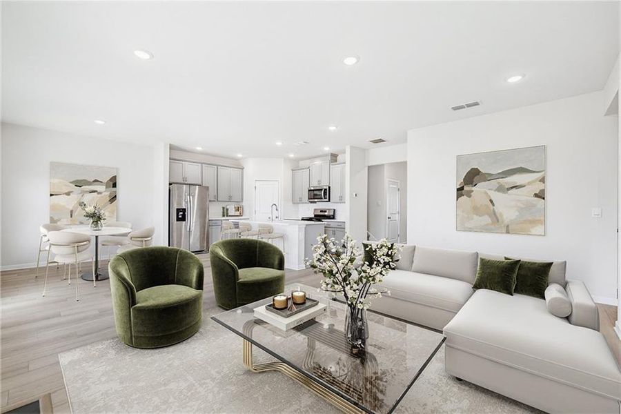 Furnished interior view inside a new home in , Fairburn (Image 5).