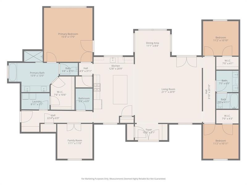 2D floor plan layout of this home in , Whitney, TX (Image 3). 2D floor plan layout of this home in , Whitney, TX (Image 3).