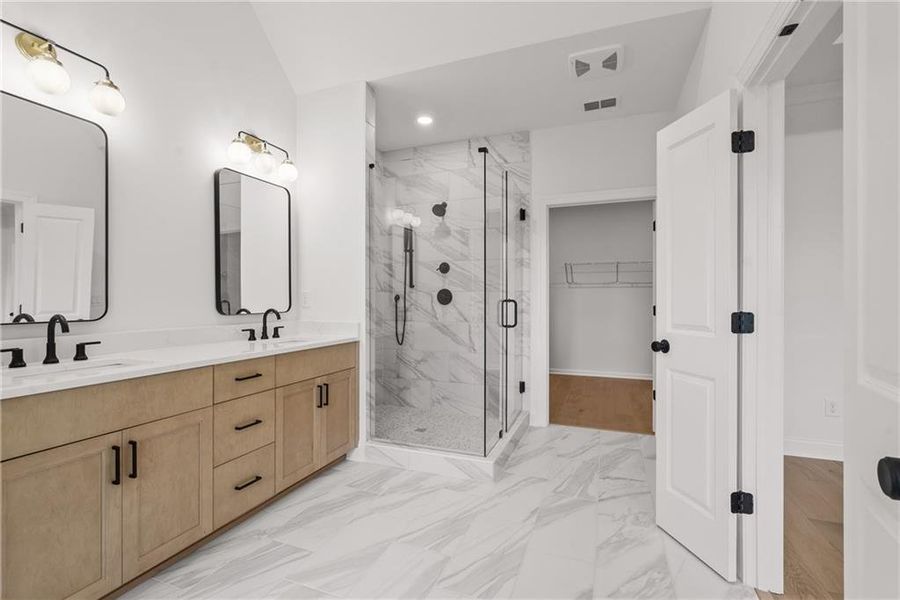 Furnished interior view inside a new home in Waterside Townhomes, Peachtree Corners (Image 7).