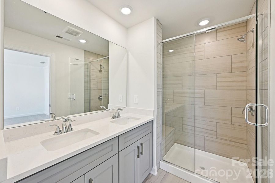 Furnished interior view inside a new home in Meadows at Wilson Farms - The Summit Series, Fort Mill (Image 7). Furnished interior view inside a new home in Meadows at Wilson Farms - The Summit Series, Fort Mill (Image 7).