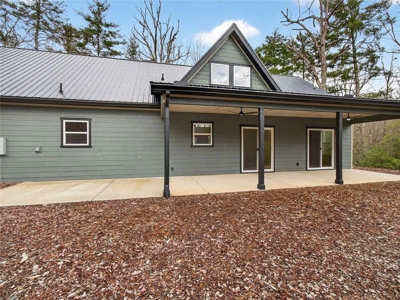 Exterior details and patio area of a home in , Ellijay (Image 37). Exterior details and patio area of a home in , Ellijay (Image 37).