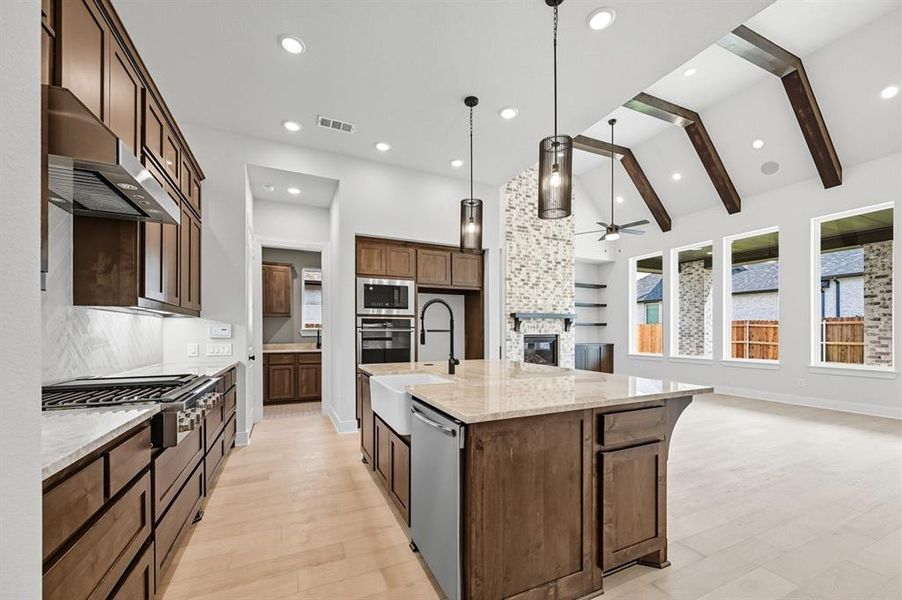 Furnished interior view inside a new home in Dove Hollow, Waxahachie (Image 6). Furnished interior view inside a new home in Dove Hollow, Waxahachie (Image 6).