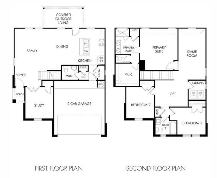 2D floor plan layout of this home in Riverbend at Double Eagle - Reserve Collection, Cedar Creek, TX (Image 3). 2D floor plan layout of this home in Riverbend at Double Eagle - Reserve Collection, Cedar Creek, TX (Image 3).