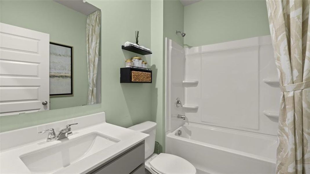 Furnished interior view inside a new home in Jackson Landing, Jefferson (Image 22).