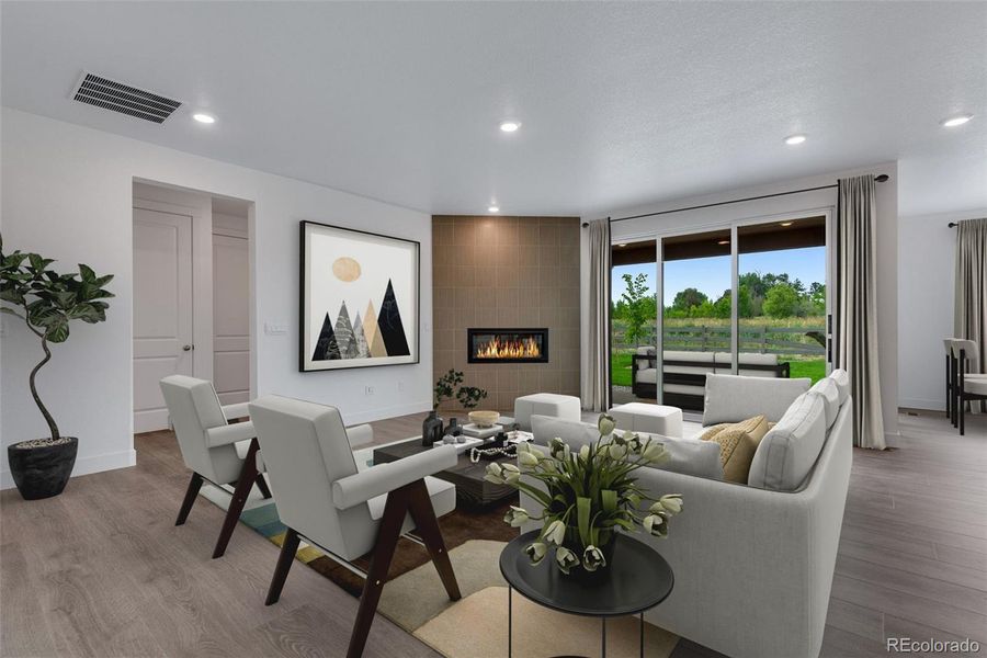 Furnished interior view inside a new home in Vantage, Berthoud (Image 4). Furnished interior view inside a new home in Vantage, Berthoud (Image 4).