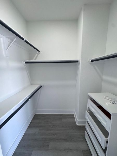 Primary closet Primary closet