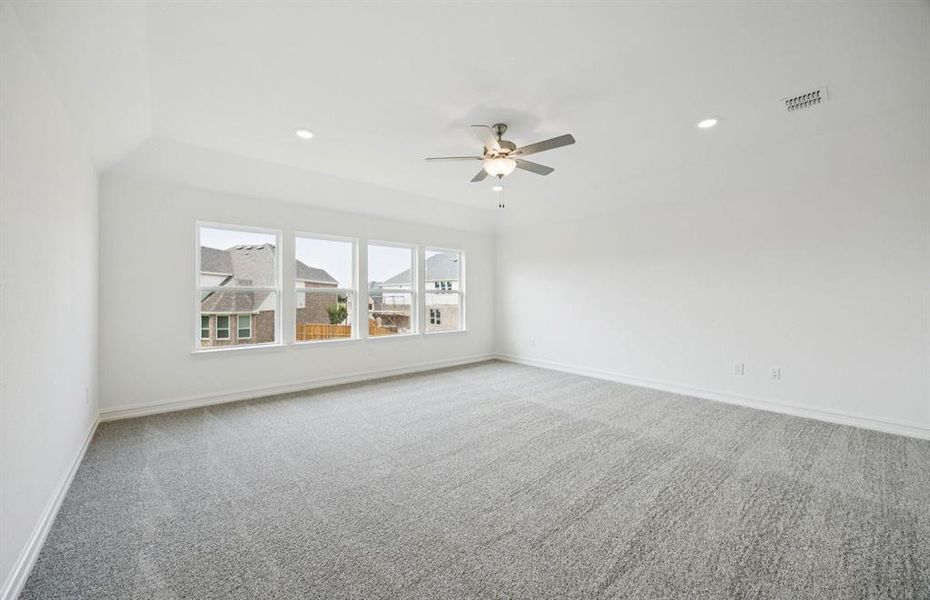 Spacious game room on second floor Spacious game room on second floor