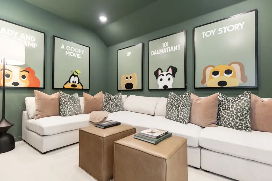 Representative Entertainment Room - some options shown