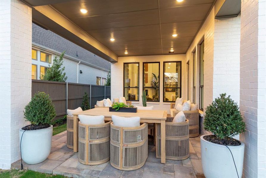 Exterior details and patio area of a home in Wellington, Haslet (Image 2).