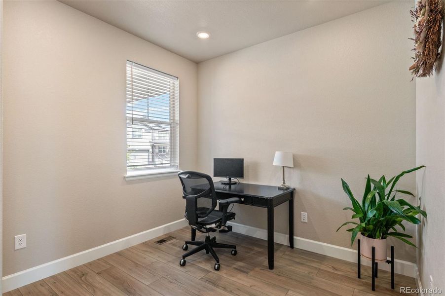 Furnished interior view inside a new home in Sunstone Village at Terrain, Castle Rock (Image 11).