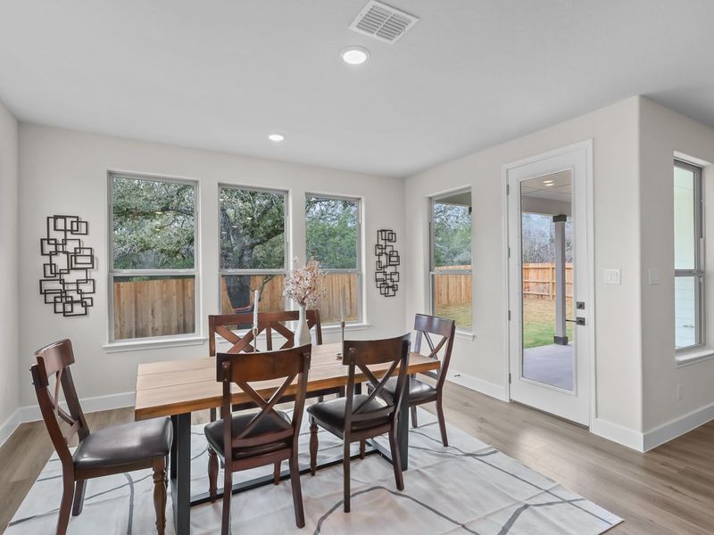 Representative furnished interior of a home built from the The Belmont G by Davidson Homes LLC in The Reserve at Potranco Oaks, Castroville (Image 19).