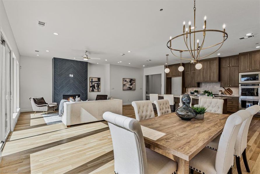 Furnished interior view inside a new home in , Heath (Image 5). Furnished interior view inside a new home in , Heath (Image 5).