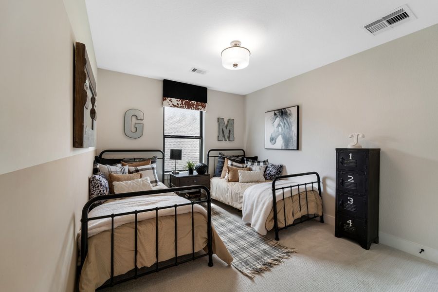 Furnished interior view inside a new home in Massey Oaks, Pearland (Image 28).