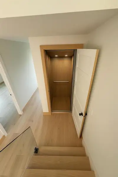 Stairs with wood finished floors Stairs with wood finished floors