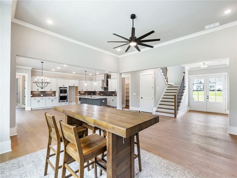Furnished interior view inside a new home in Old Town Estates, Dacula (Image 11).