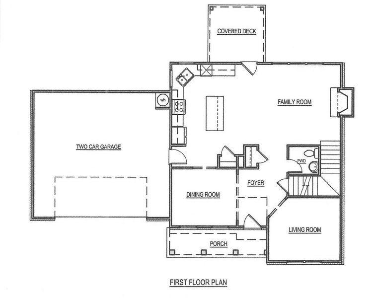 2D floor plan layout for the Briarwood by Kerley Family Homes in Carter Grove, Cartersville, GA (Image 3).