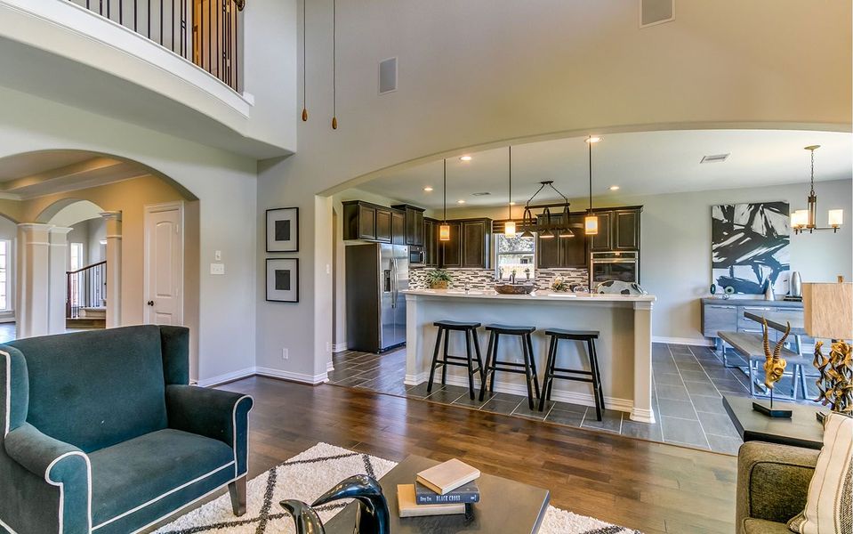 Furnished interior view inside a new home in Marvida, Cypress (Image 15).