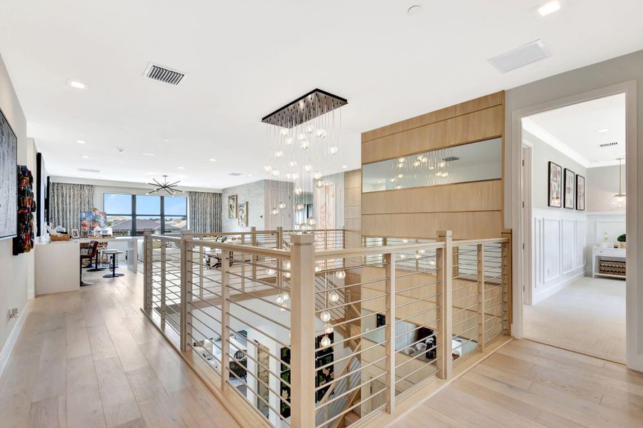 Furnished interior view inside a new home in Apex at Avenir, Palm Beach Gardens (Image 60).