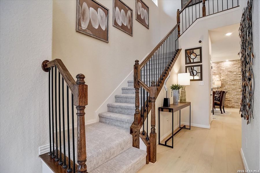 Furnished interior view inside a new home in Casinas at Gruene, New Braunfels (Image 16).