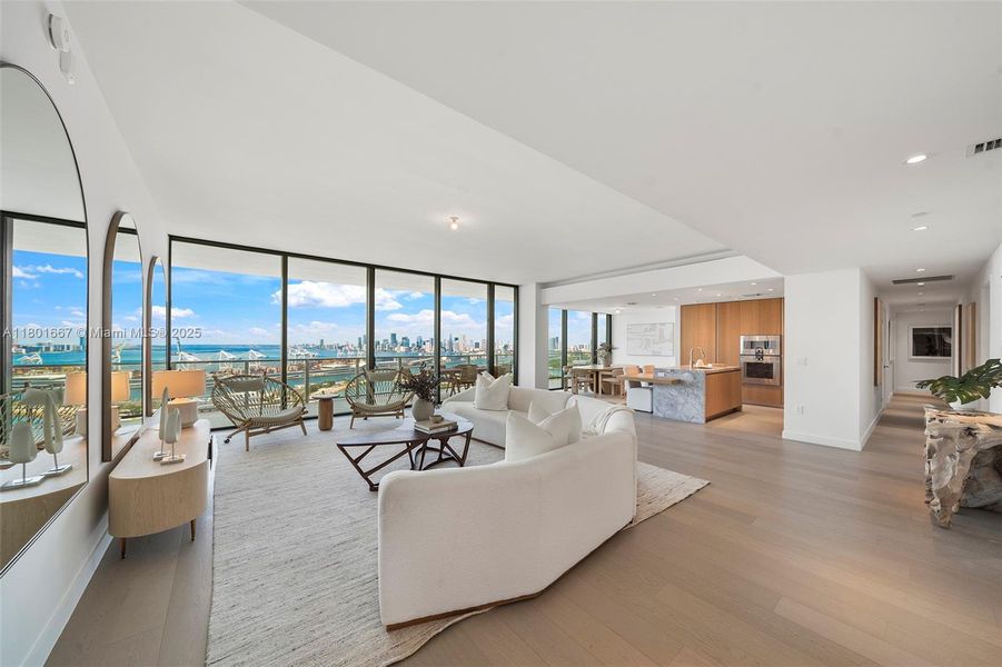 Furnished interior view inside a new home in , Miami Beach (Image 13). Furnished interior view inside a new home in , Miami Beach (Image 13).