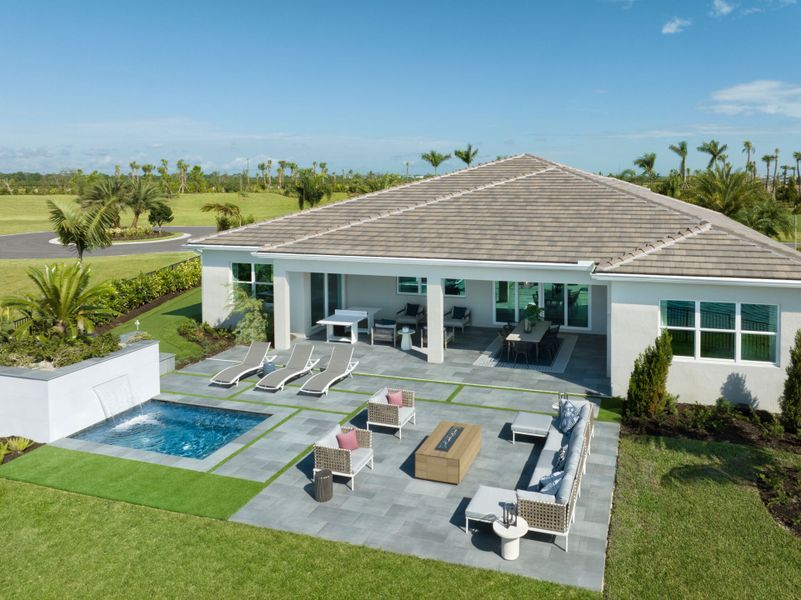 Representative exterior details of a home built from the Encore by Mattamy Homes in Tradition, Port St. Lucie (Image 3).