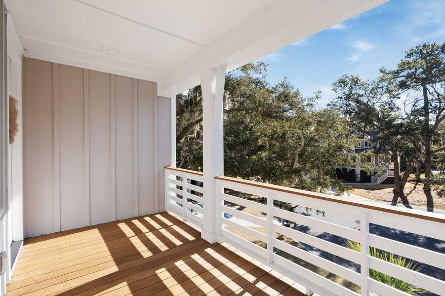 Exterior details and patio area of a home in , Johns Island (Image 29).