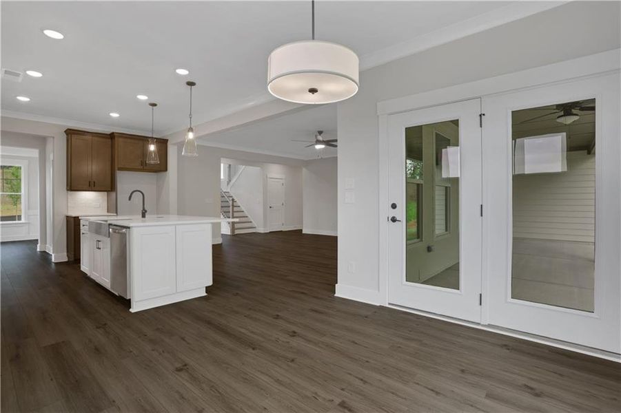 Furnished interior view inside a new home in Arbor West, Dawsonville (Image 13).