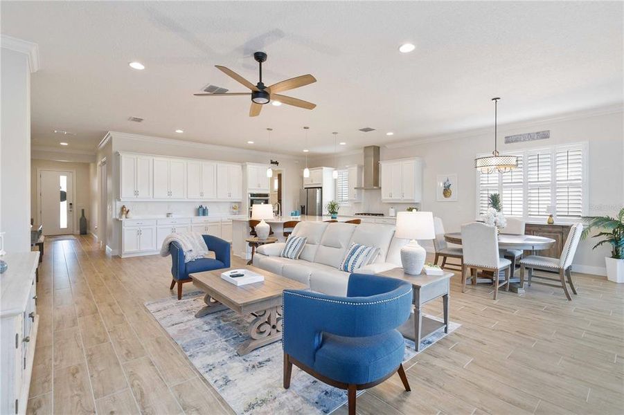 Furnished interior view inside a new home in , St. Cloud (Image 15).