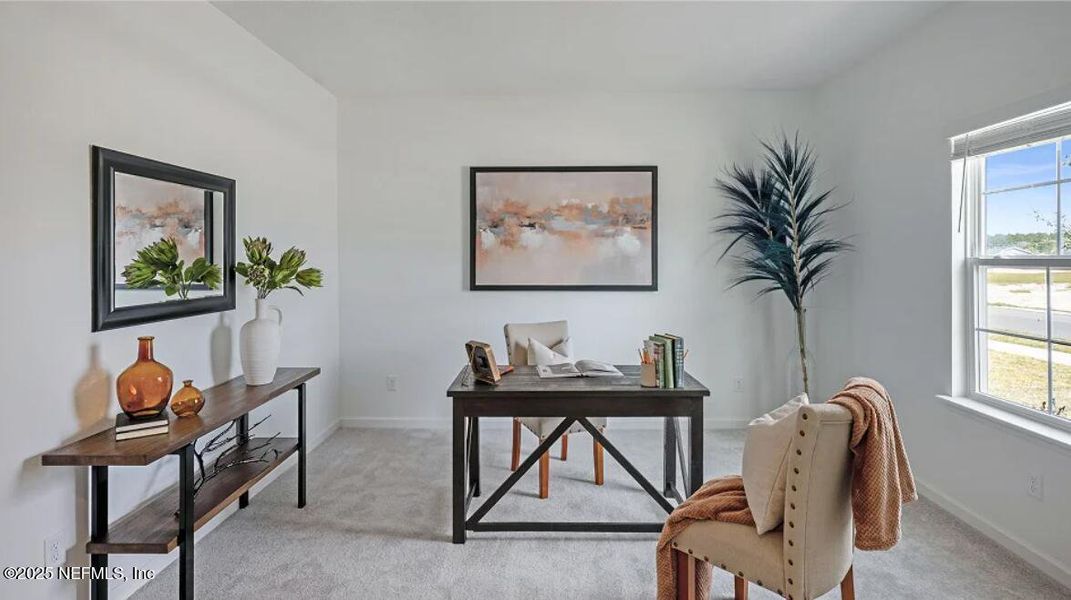 Furnished interior view inside a new home in Seaton Creek: Seaton Creek 50s, Jacksonville (Image 37).