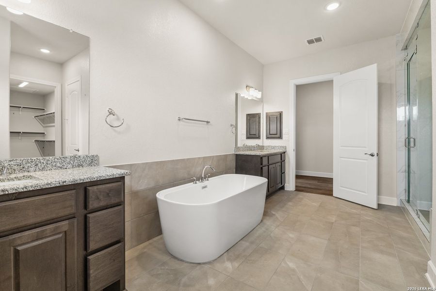 Furnished interior view inside a new home in Legend Park, Castroville (Image 6).