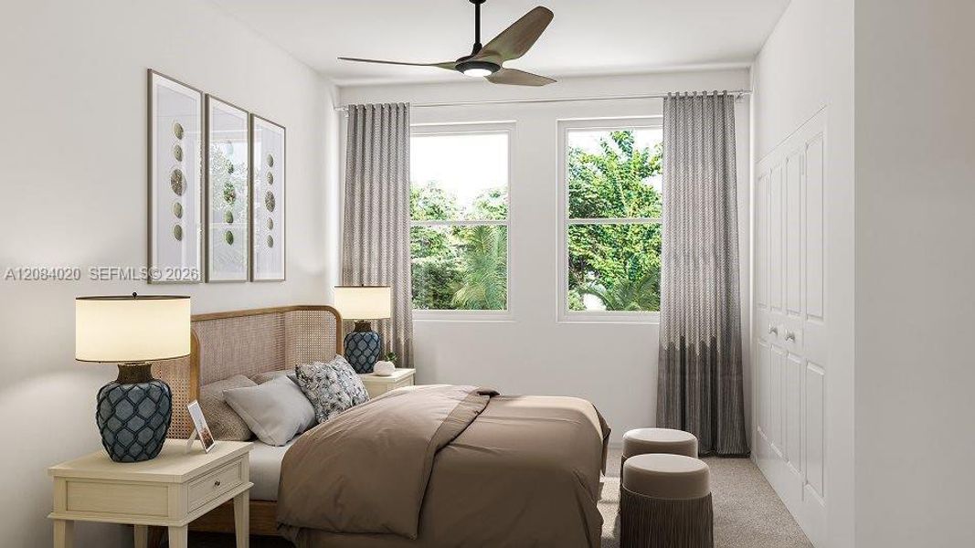 Furnished interior view inside a new home in Solstice, Miami (Image 4).
