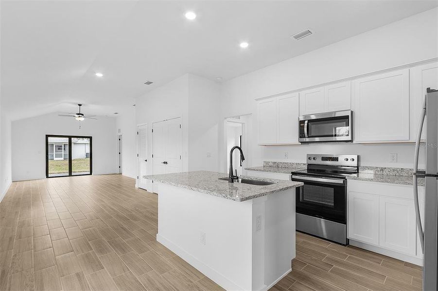 Furnished interior view inside a new home in Port Charlotte, North Port (Image 7).