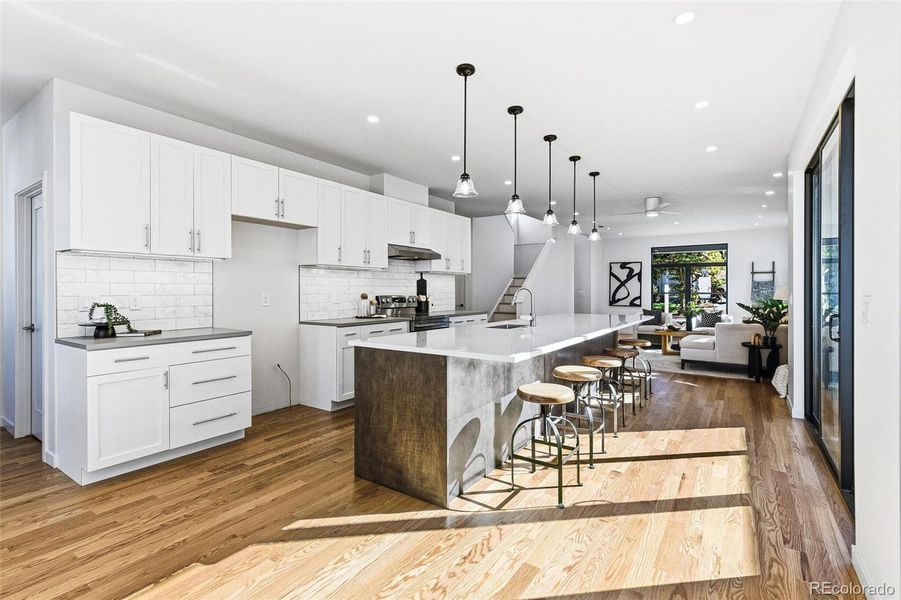 Furnished interior view inside a new home in , Denver (Image 32).