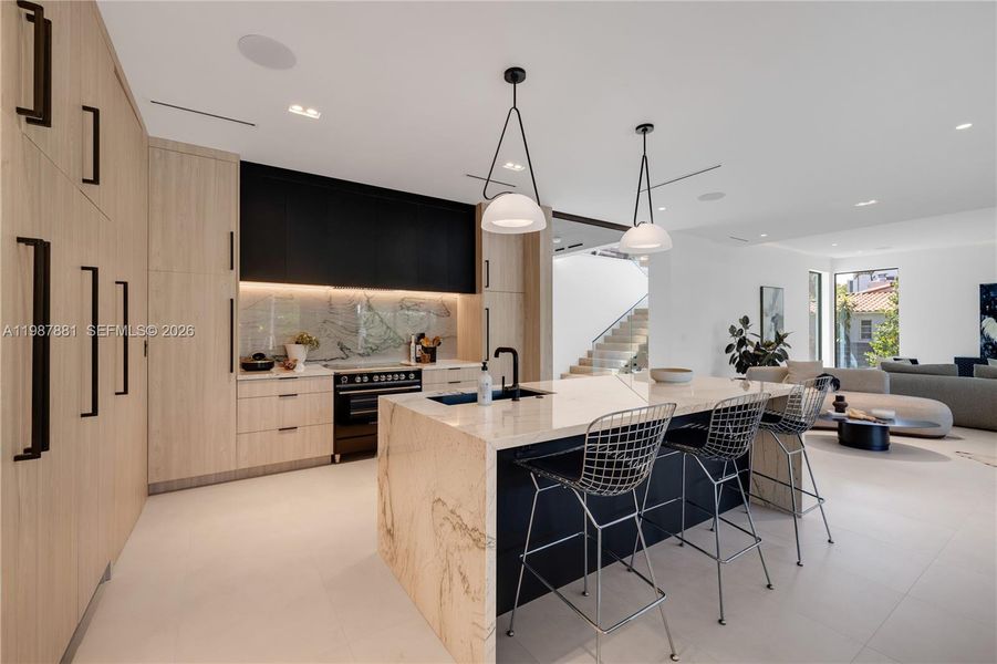 Furnished interior view inside a new home in , Miami (Image 68).