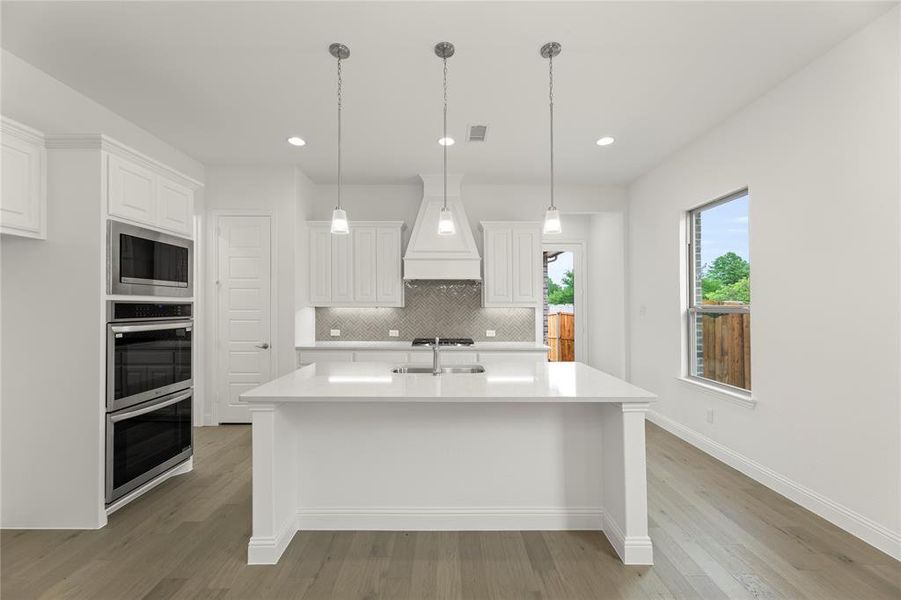 Furnished interior view inside a new home in Villas at Long Branch, Rowlett (Image 7).