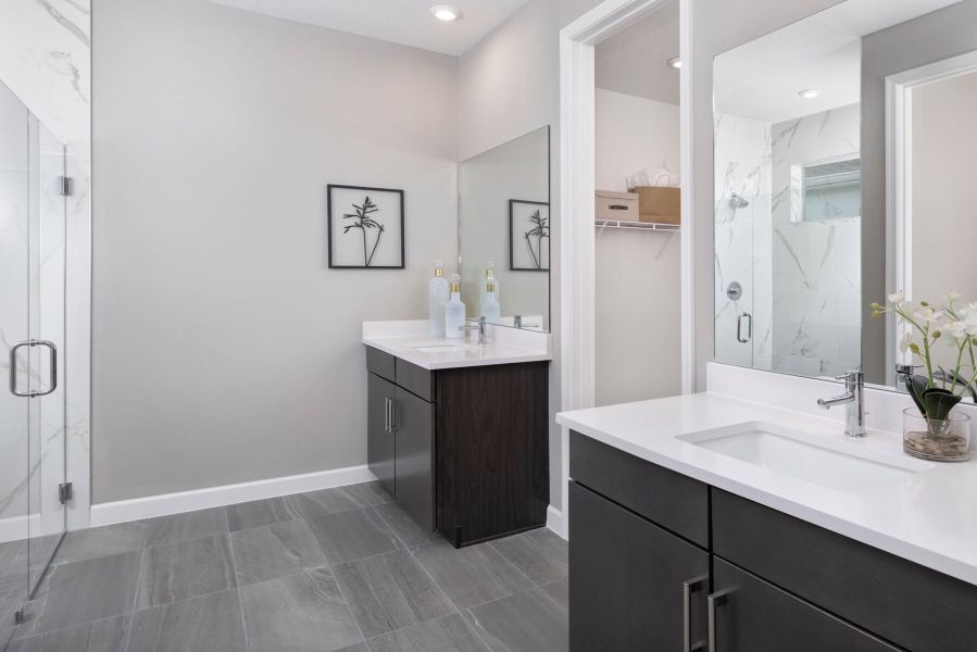 Representative furnished interior of a home built from the Briar by Mattamy Homes in Tradition, Port St. Lucie (Image 9).