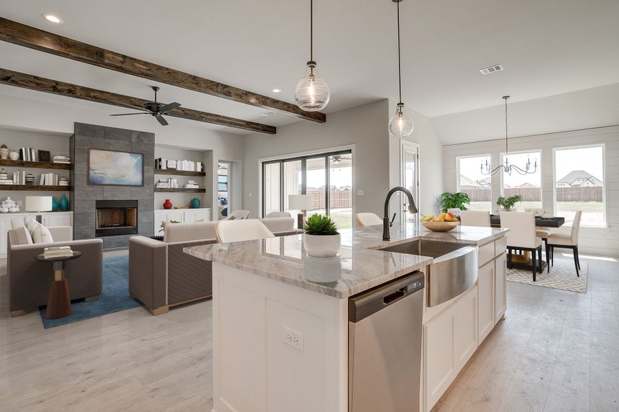 Representative furnished interior of a home built from the The Frisco by Kenmark Homes in Paloma Ranches, Justin (Image 6). Representative furnished interior of a home built from the The Frisco by Kenmark Homes in Paloma Ranches, Justin (Image 6).