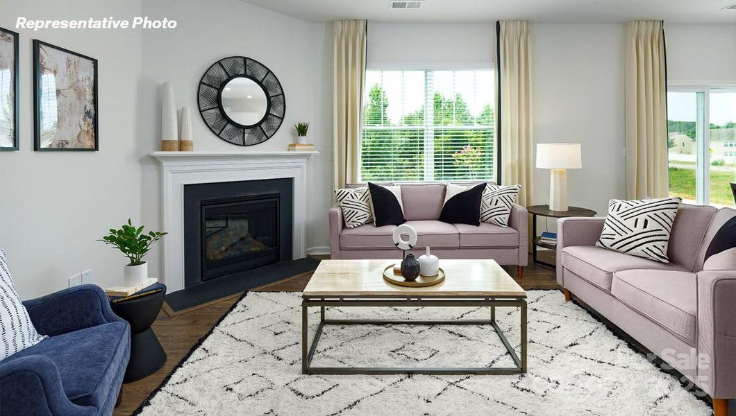 Furnished interior view inside a new home in Secrest Commons, Monroe (Image 29).