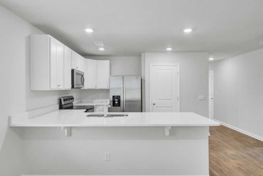 Furnished interior view inside a new home in Center Pointe, Santee (Image 5). Furnished interior view inside a new home in Center Pointe, Santee (Image 5).